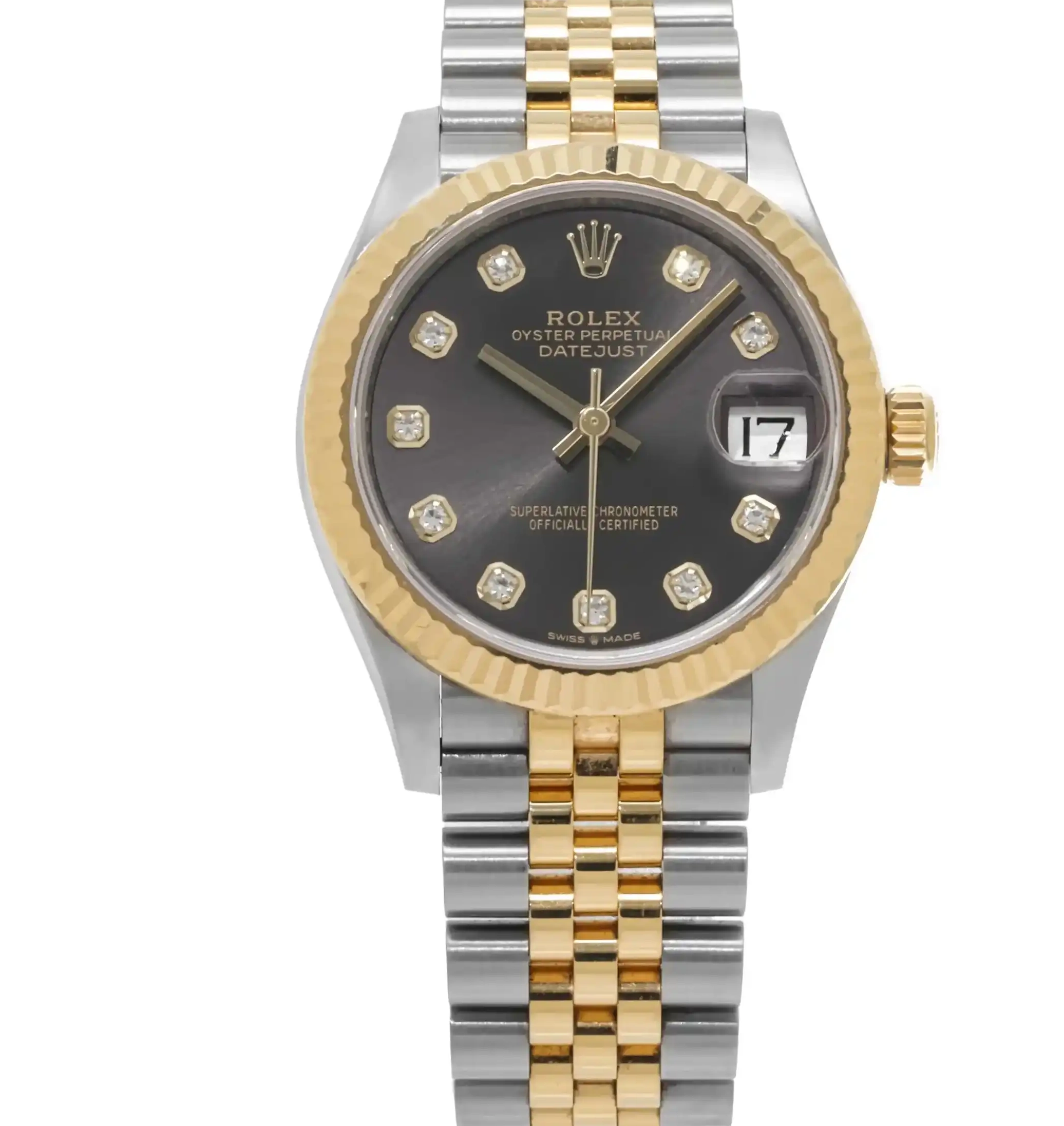 Prestigious Jewelers Gold Steel Rolex Stainless Datejust 278273 & 0519